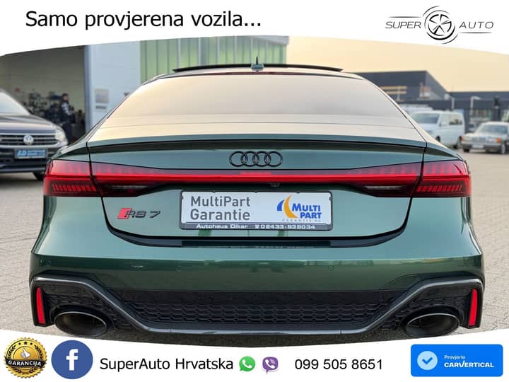 Audi RS7 SB 4.0 TFSI V8 quattro Aut. 600 KS, ZRAČNI+ACC+360+GR SJED+PANO+HEAD
