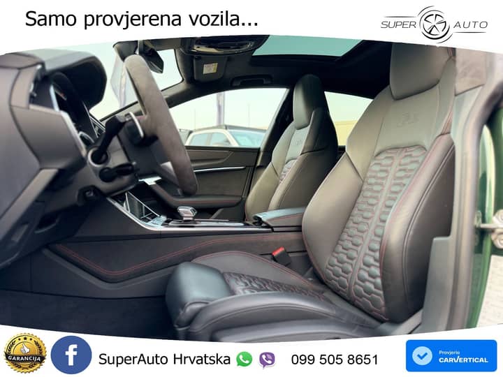 Audi RS7 SB 4.0 TFSI V8 quattro Aut. 600 KS, ZRAČNI+ACC+360+GR SJED+PANO+HEAD