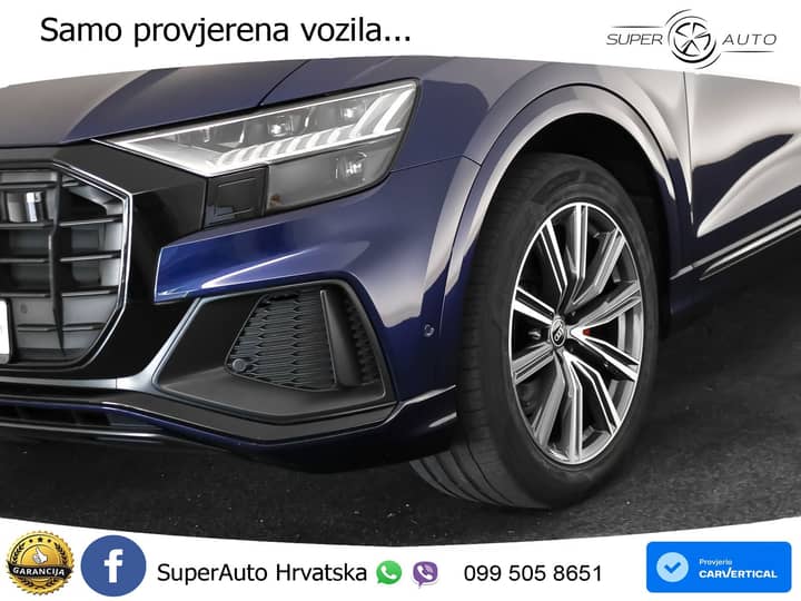 Audi Q8 50 TDI V6 quattro tiptronic S Line 286 KS, ZRAČNI+ACC+4xGR SJED+360+PDC