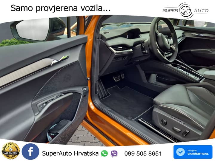 Škoda Enyaq iV 4x4 Aut. RS 340 KS, PANO+360+ACC+GR SJED+HEAD+KEY+LANE