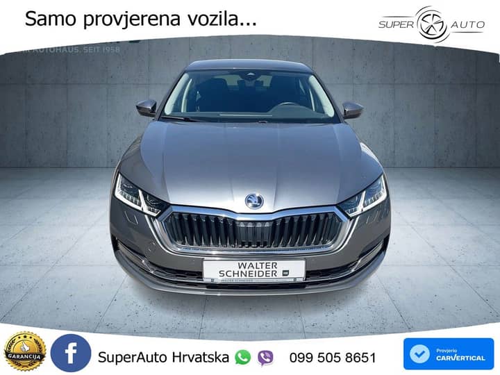 Škoda Octavia 2.0 TDI DSG Style 150 KS, ACC+KAM+KEY+GR SJED+LED+LANE