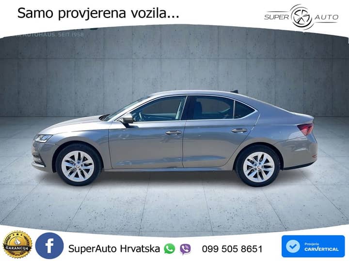 Škoda Octavia 2.0 TDI DSG Style 150 KS, ACC+KAM+KEY+GR SJED+LED+LANE
