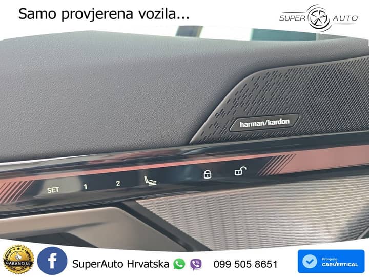 Slika prikazuje unutrašnjost vozila s naglaskom na panel vrata.