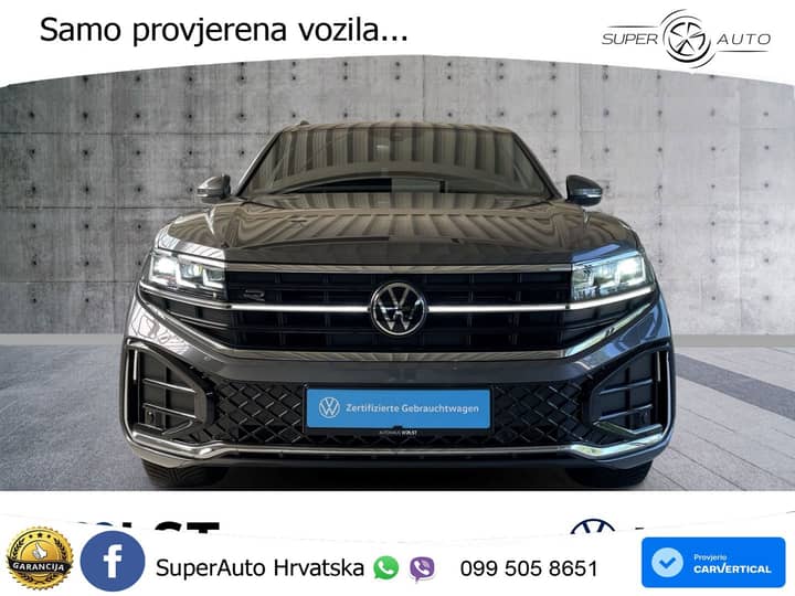 VW Touareg 3.0 TDI V6 4M Aut. R line 231 KS, ZRAČNI+MATRIX+ACC+4xGR SJED+KAM+PDC