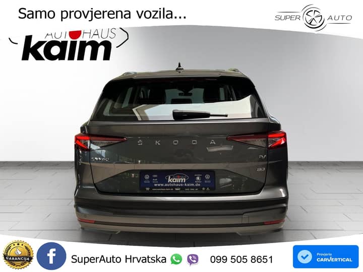Škoda Enyaq iV 80 Aut. Loft 204 KS, ACC+KAM+GR SJED+VIRT+LANE
