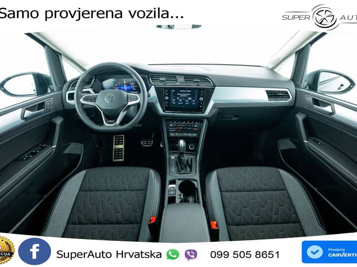 VW Touran 1.5 TSI DSG Comfortline 150 KS, 7-SJED+LED+ACC+GR SJED+PDC+VIRT