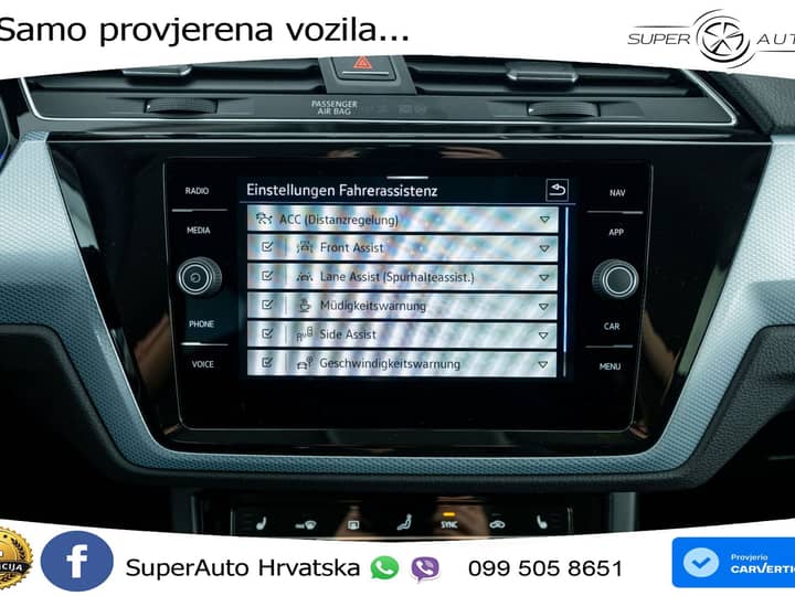 VW Touran 1.5 TSI DSG Comfortline 150 KS, 7-SJED+LED+ACC+GR SJED+PDC+VIRT