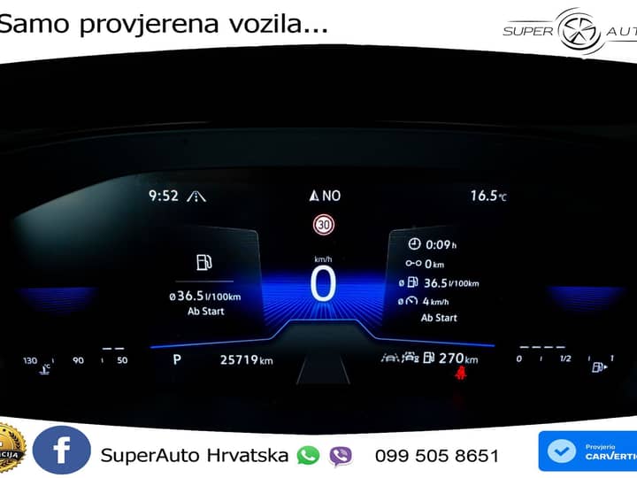 VW Touran 1.5 TSI DSG Comfortline 150 KS, 7-SJED+LED+ACC+GR SJED+PDC+VIRT