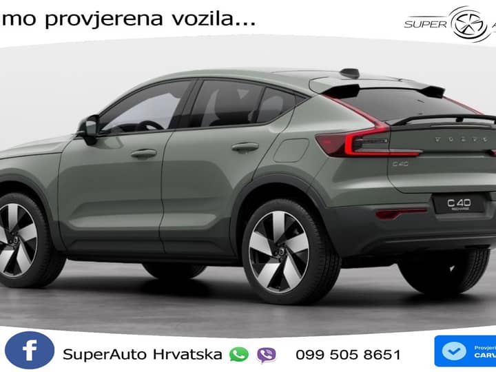NOVO Volvo C40 Recharge Twin Motor Ultimate 408 KS, PixelLED+PILOT+GR SJED+360