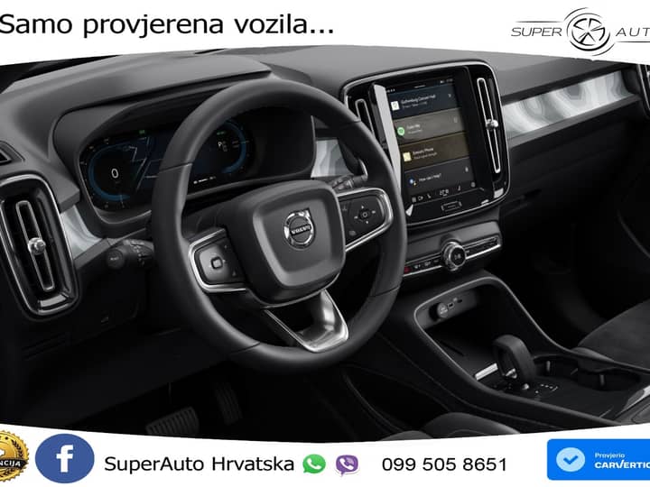 NOVO Volvo C40 Recharge Twin Motor Ultimate 408 KS, PixelLED+PILOT+GR SJED+360