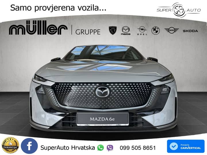 Mazda 6e 69 kWh Aut. Takumi 258 KS, PANO+360+ACC+GR SJED+KEY+VIRT+LANE