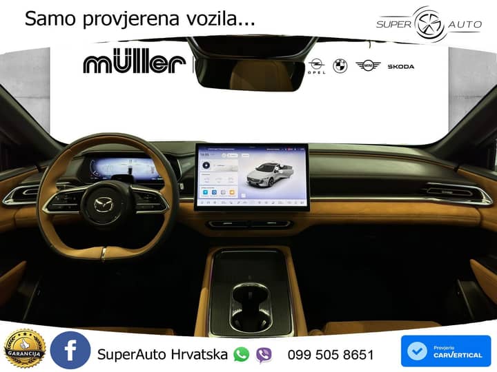 Mazda 6e 69 kWh Aut. Takumi 258 KS, PANO+360+ACC+GR SJED+KEY+VIRT+LANE