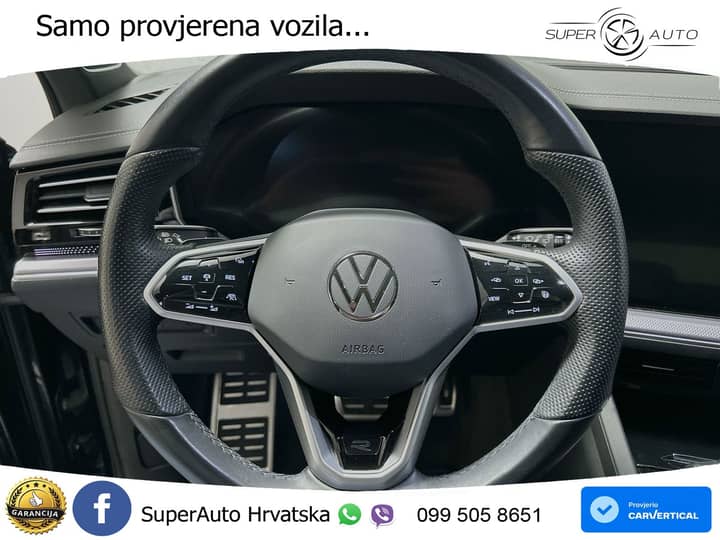 VW Touareg 3.0 TDI 4M Aut. R line 286 KS, PANO+ZRAČ+360+GR SJED+ACC+KEY+VIRT