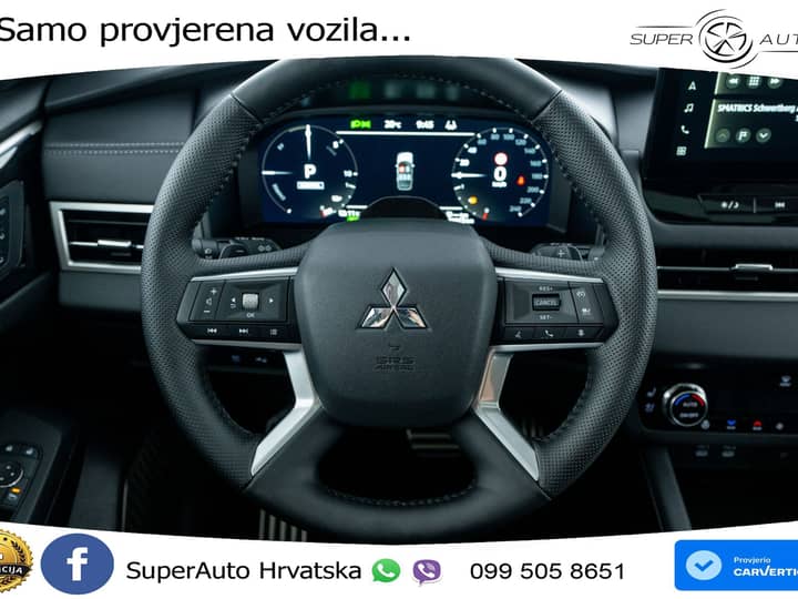 NOVO Mitsubishi Outlander 2.4 MIVEC 4WD Aut. Diamond 306 KS, 360+4xGR SJED+PANO
