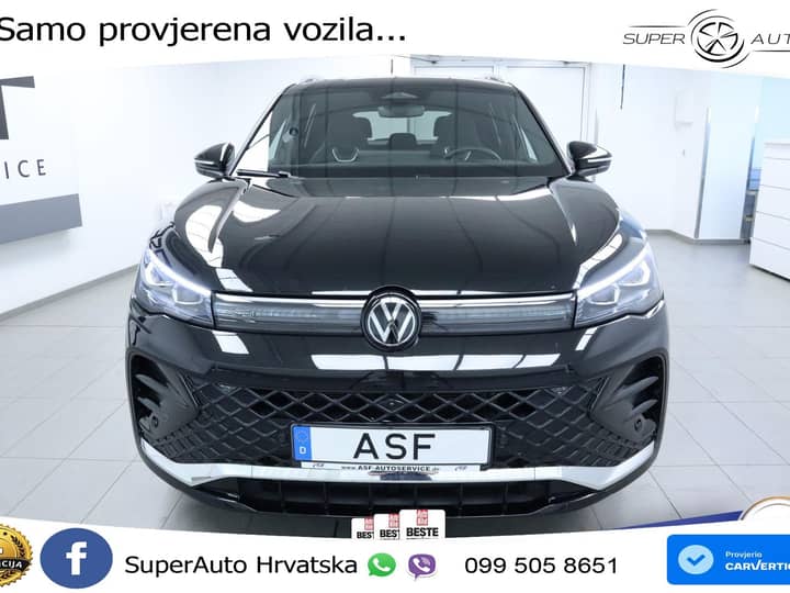 VW Tiguan 2.0 TSI 4M DSG R-Line 204 KS, LED+ACC+PANO+GR SJED+360+PARK+MASAŽA