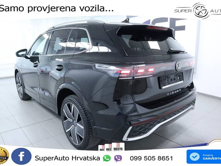 VW Tiguan 2.0 TSI 4M DSG R-Line 204 KS, LED+ACC+PANO+GR SJED+360+PARK+MASAŽA