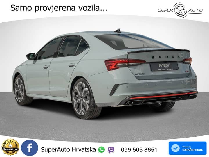 Škoda Octavia 2.0 TSI DSG RS 265 KS, ACC+360+KEY+GR SJED+HEAD+VIRT+LANE