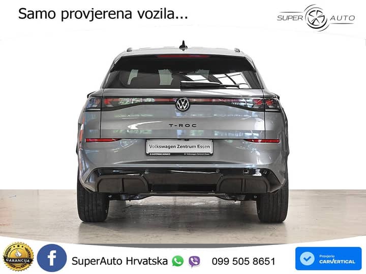 VW T-Roc 1.5 eTSI DSG R-Line 150 KS, ACC+360+KEY+GR SJED+HEAD+VIRT+LANE