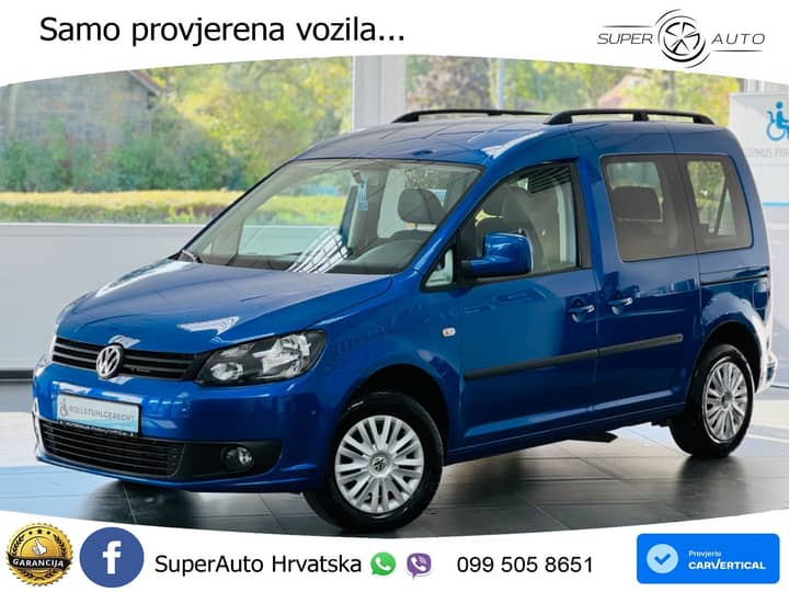 VW Caddy 1.6 TDI DSG 102 KS, RAMPA+KLIMA+PDC