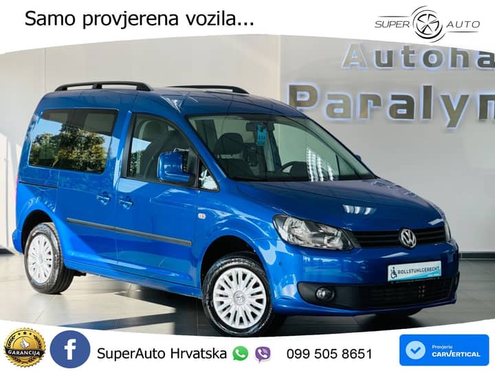 VW Caddy 1.6 TDI DSG 102 KS, RAMPA+KLIMA+PDC