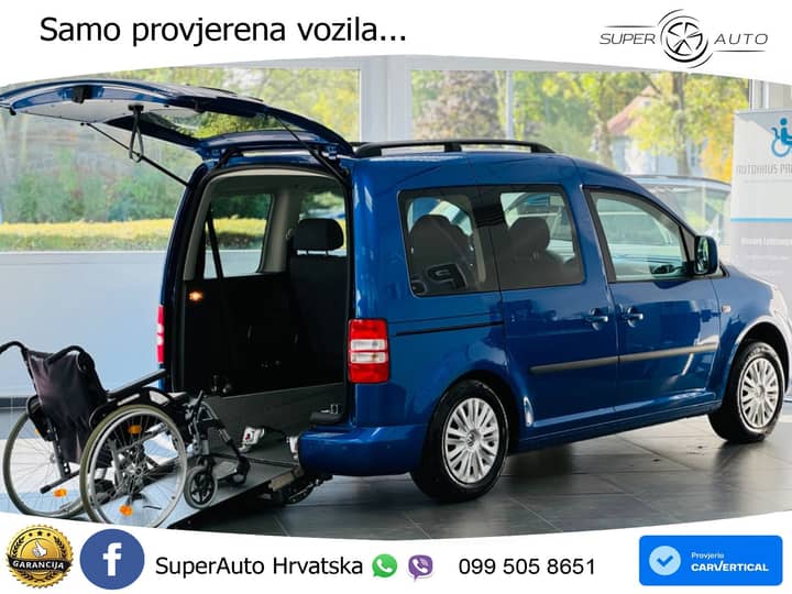 VW Caddy 1.6 TDI DSG 102 KS, RAMPA+KLIMA+PDC