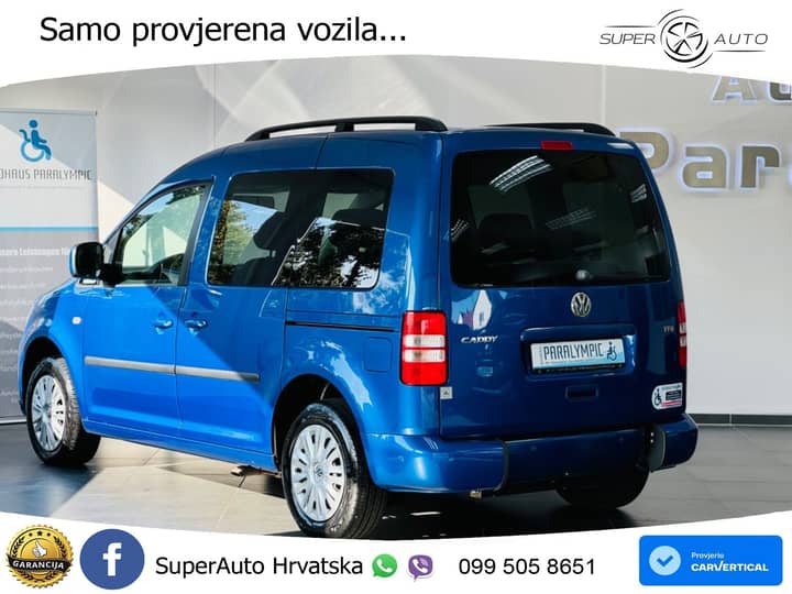 VW Caddy 1.6 TDI DSG 102 KS, RAMPA+KLIMA+PDC
