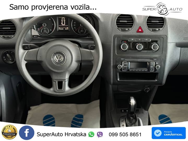 VW Caddy 1.6 TDI DSG 102 KS, RAMPA+KLIMA+PDC