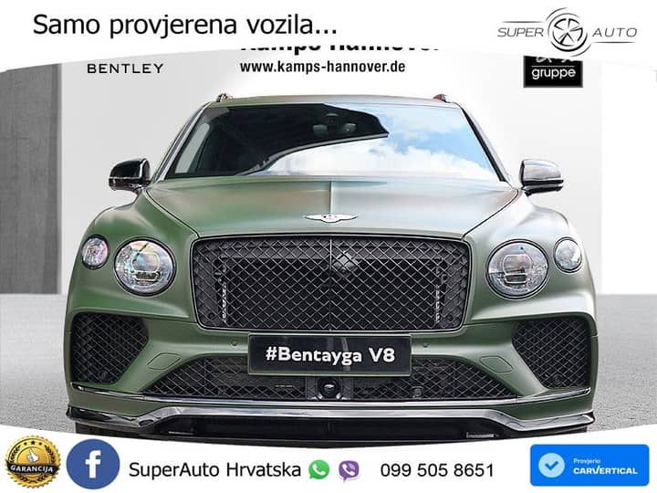 Bentley Bentayga 4.0 V8 AWD Aut. S 551 KS, ZRAČNI+ACC+360+4xGR SJED+PANO+HEAD