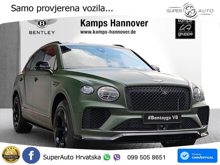Bentley Bentayga 4.0 V8 AWD Aut. S 551 KS, ZRAČNI+ACC+360+4xGR SJED+PANO+HEAD