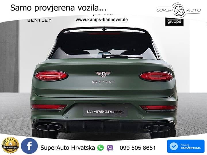 Bentley Bentayga 4.0 V8 AWD Aut. S 551 KS, ZRAČNI+ACC+360+4xGR SJED+PANO+HEAD