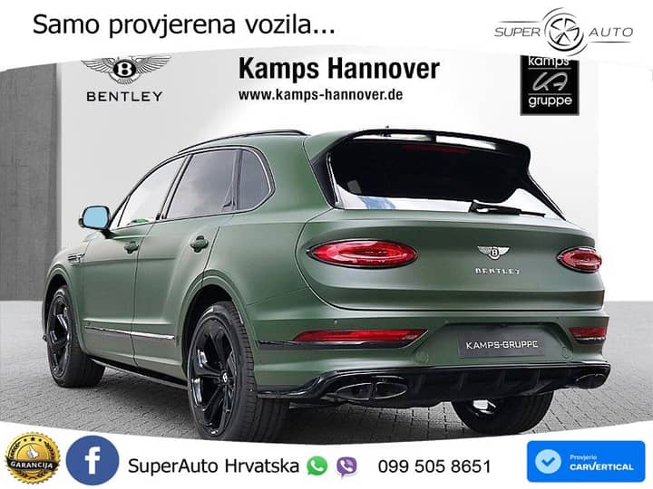 Bentley Bentayga 4.0 V8 AWD Aut. S 551 KS, ZRAČNI+ACC+360+4xGR SJED+PANO+HEAD