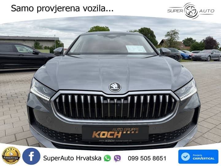 Škoda Superb 2.0 TDI 4x4 L&K 193 KS, LED+ACC+4xGR SJED+MASAŽA+KAM+PDC
