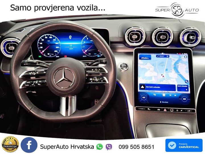 Mercedes C 200 Aut. AMG 204 KS, ACC+360+KEY+GR SJED+VIRT+LANE
