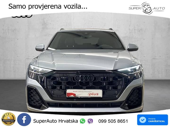 Audi Q8 55 TFSI quattro Aut. 340 KS, PANO+ZRAČ+360+GR SJED+ACC+KEY+HEAD+LANE