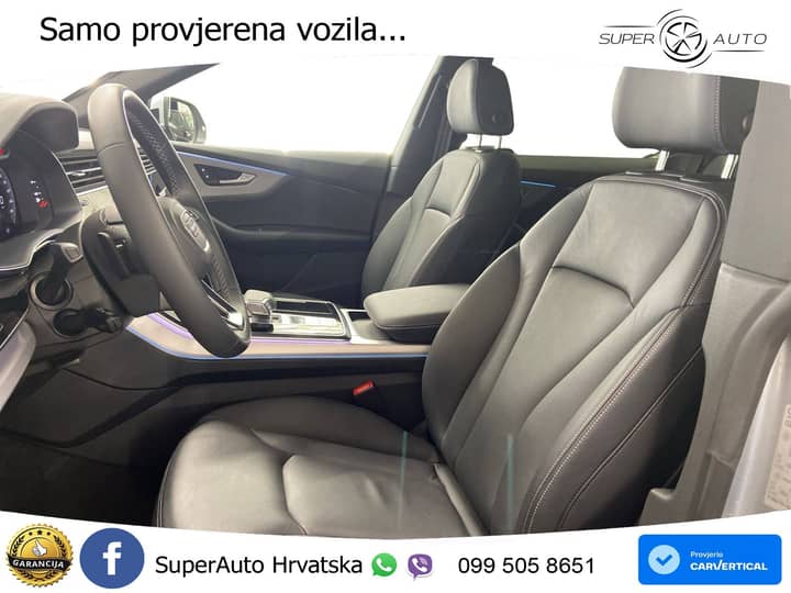 Audi Q8 55 TFSI quattro Aut. 340 KS, PANO+ZRAČ+360+GR SJED+ACC+KEY+HEAD+LANE