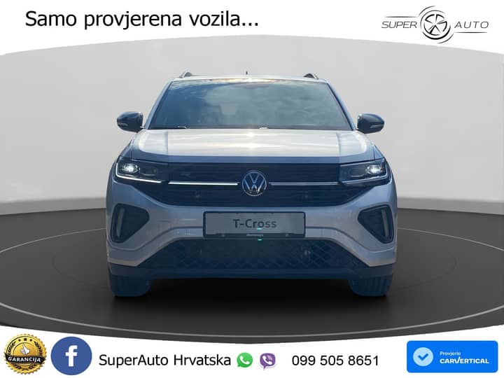 VW T-Cross 1.5 TSI DSG R-Line 150 KS, ACC+KAM+GR SJED+VIRT+LANE