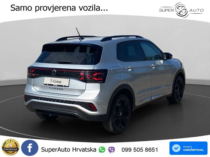 VW T-Cross 1.5 TSI DSG R-Line 150 KS, ACC+KAM+GR SJED+VIRT+LANE