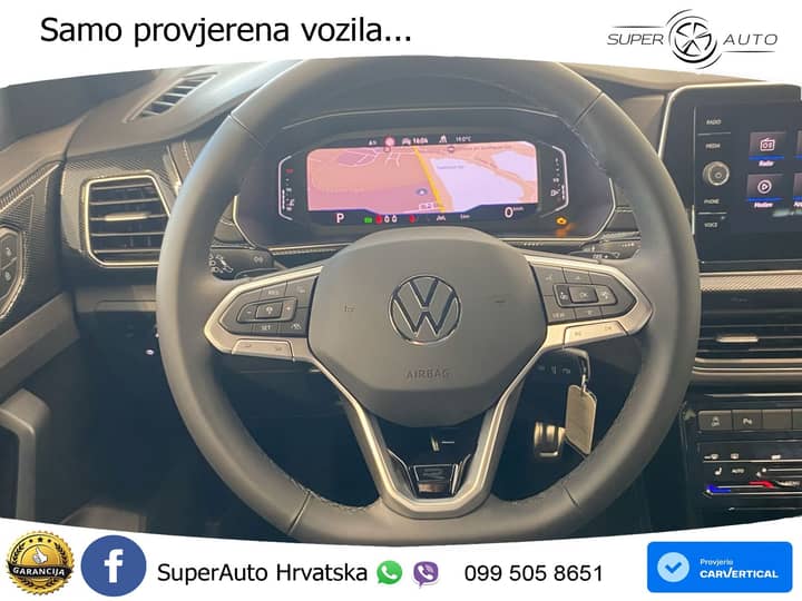 VW T-Cross 1.5 TSI DSG R-Line 150 KS, ACC+KAM+GR SJED+VIRT+LANE