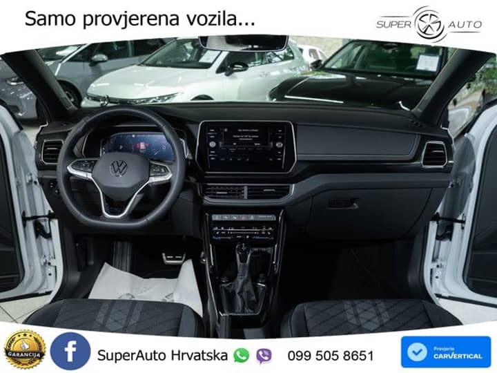 VW T-Cross 1.5 TSI DSG R-Line 150 KS, ACC+KAM+KEY+GR SJED+VIRT+LANE