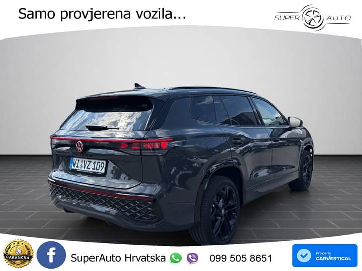VW Tayron 2.0 TDI 4M DSG R-Line 193 KS, PANO+360+ACC+GR SJED+HEAD+KEY+LANE