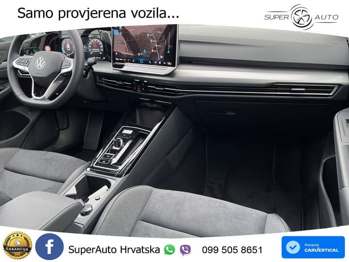 VW Golf 8 Variant 2.0 TDI DSG Style 150 KS, LED+ACC+360+GR SJED+VIRT+MASAŽA+PARK