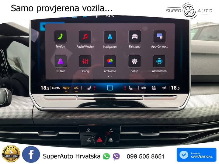 VW Golf 8 Variant 2.0 TDI DSG Style 150 KS, LED+ACC+360+GR SJED+VIRT+MASAŽA+PARK