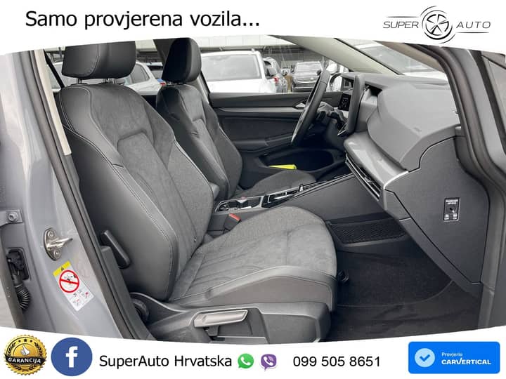 VW Golf 8 Variant 2.0 TDI DSG Style 150 KS, LED+ACC+360+GR SJED+VIRT+MASAŽA+PARK