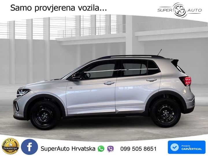VW T-Cross 1.5 TSI DSG R-Line 150 KS, ACC+KAM+KEY+GR SJED+VIRT+LANE+