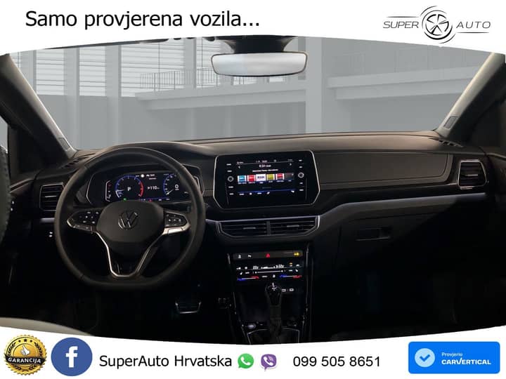 VW T-Cross 1.5 TSI DSG R-Line 150 KS, ACC+KAM+KEY+GR SJED+VIRT+LANE+