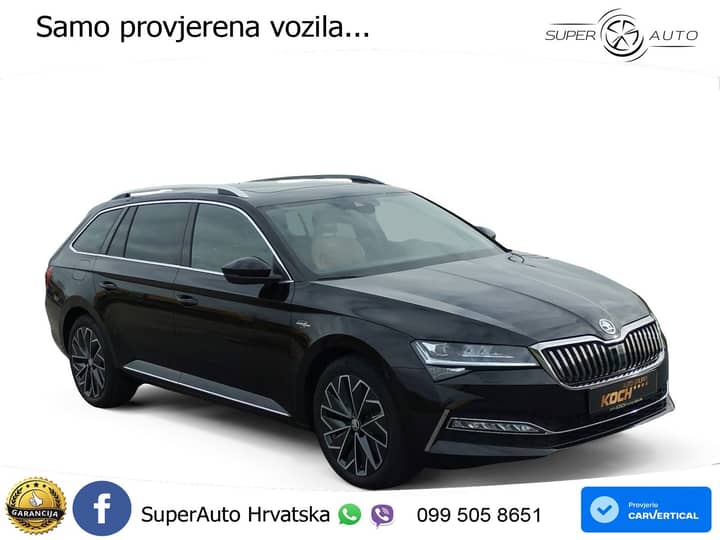Škoda Superb Combi 2.0 TDI 4x4 L&K 193 KS, LED+ACC+4xGR SJED+360+PANO+PDC