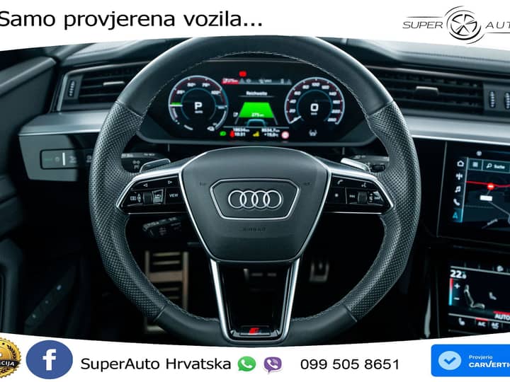 Audi Q8 e-tron 55 quattro 2x S line 408 KS, ZRAČNI+ACC+KAM+GR SJED+VIRT+NAVI
