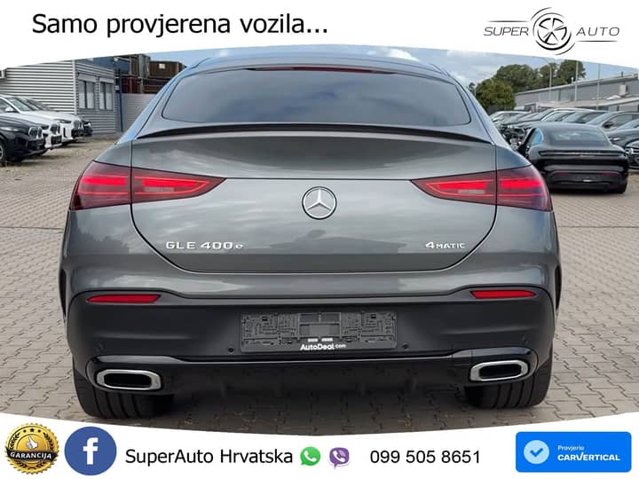 Mercedes GLE 400e Coupe 4M Aut. AMG Line 381 KS, ZRAČNI+ACC+GR SJED+360+ASIST