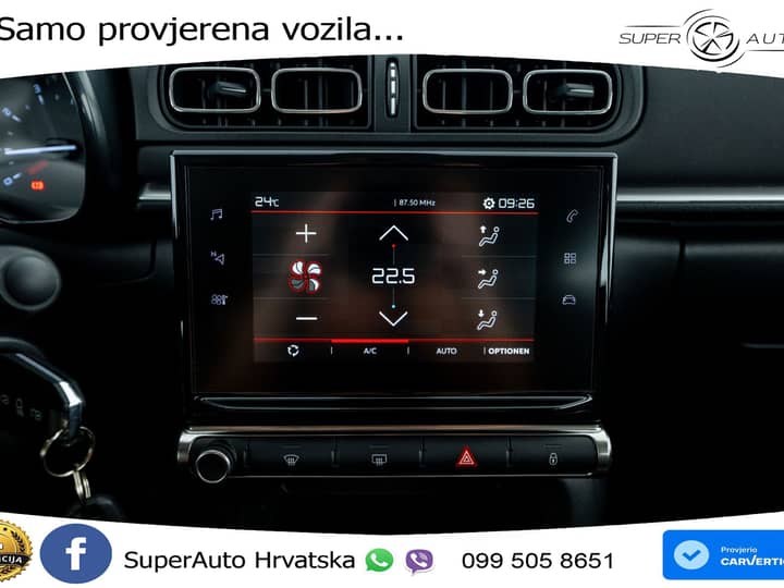 Citroen C3 1.2 PureTech 110 KS, LED+TEM+KLIMA+DAB