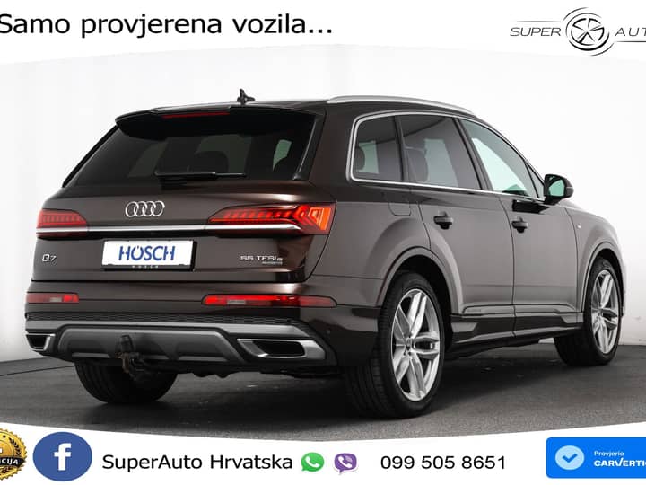 Audi Q7 55 TFSIe quattro tiptronic 2xS line 381 KS, LED+ACC+GR SJED+KAM+VIRT+PDC